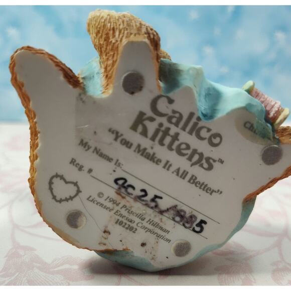 Calico Kittens by Patricia Hillman & Enesco You Make it All Better #102202 1994 - Picture 8 of 8